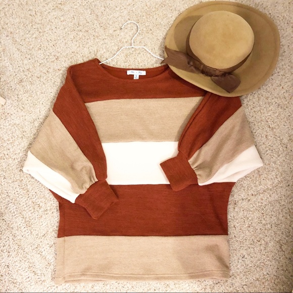 She and Sky Color Block Sweater - Picture 2 of 4
